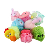 Esponjas de baño de animales lindas de moda para niños, soplo de baño de animales TJ069