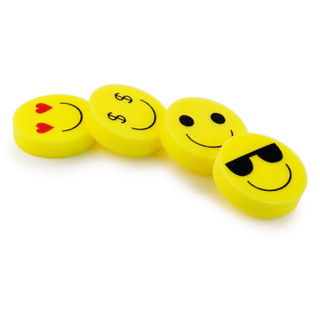 Esponja de baño de cara sonriente amarilla TJ356