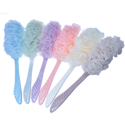Productos más vendidos, limpiador de cepillos de baño, esponja de malla, esponja de espuma de baño para ducha TJ026