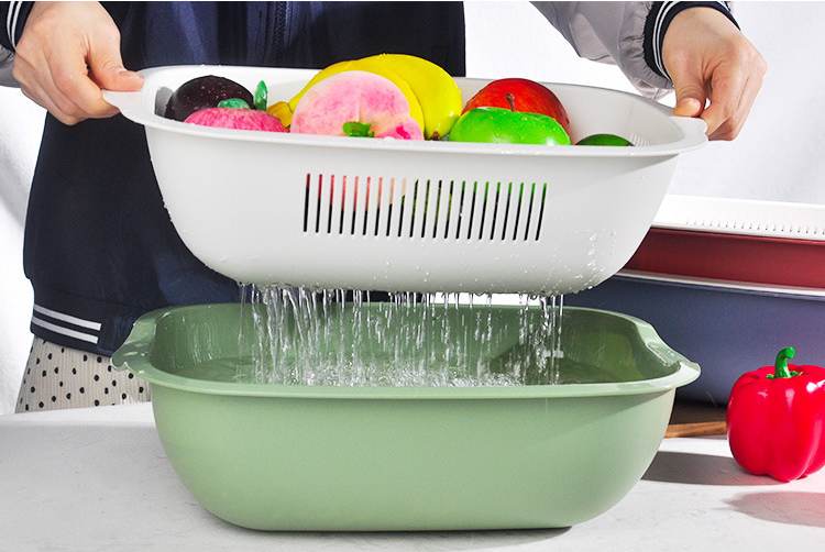 Frutas canasta de lavado