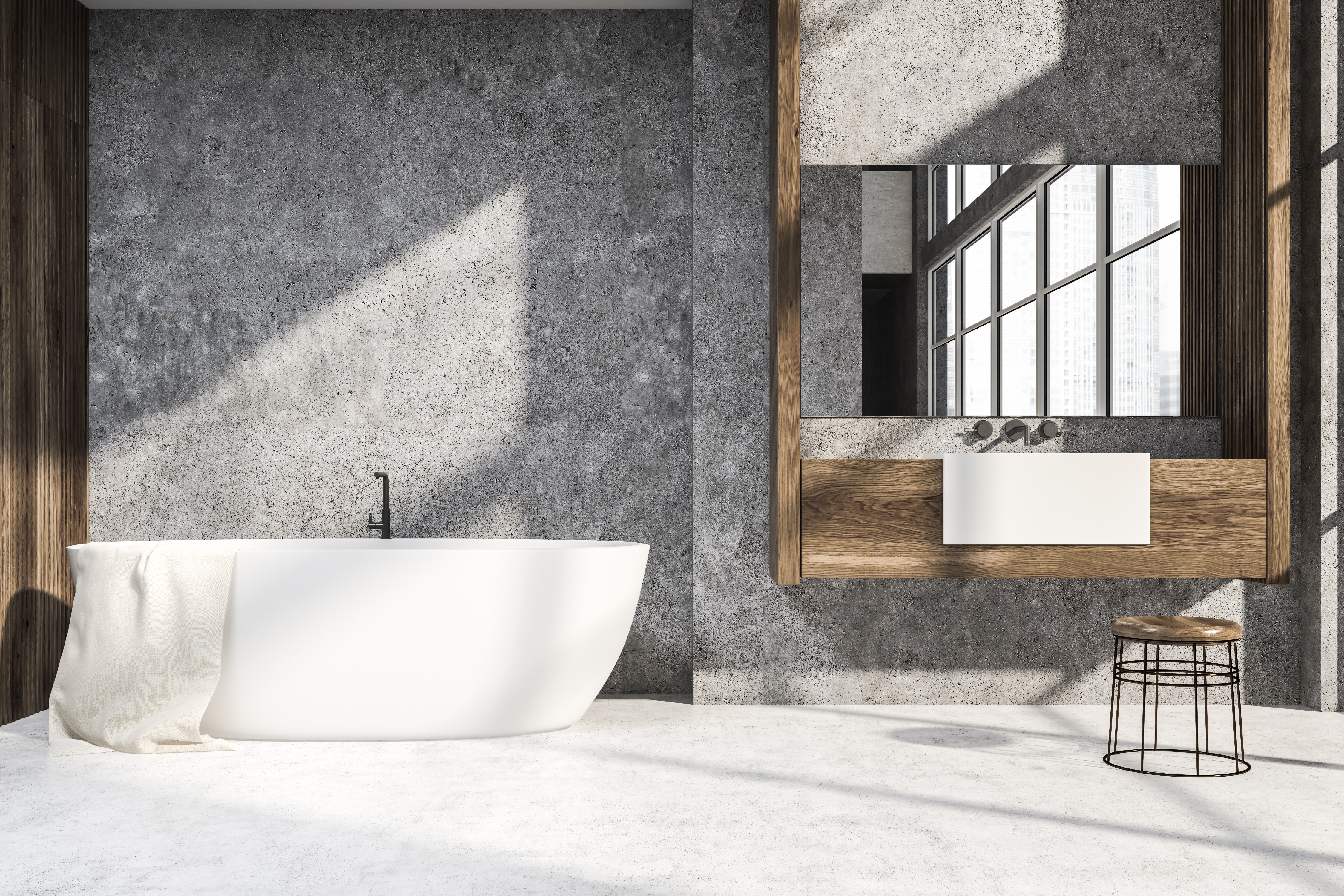 Poufs de ba&ntilde;o de pl&aacute;stico